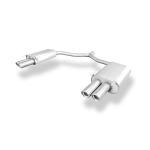 Fox Exhaust Silenciador trasero Opel Vectra C GTS con doble salida derecha/izquierda - 2x76 tipo 17 derecha/izquierda