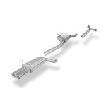 Fox Exhaust Sistema de escape parcial para Opel Omega B Caravan desde el catalizador para modelos con transmisión manual, compuesto por silenciadores delantero y trasero, así como el tubo de conexión en Y a los catalizadores - tubos de escape 2x90 tipo 13