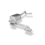 Fox Exhaust Silenciador trasero Renault Megane II Sport, salida central - 2x130x50 Tipo 52