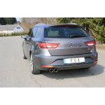 Fox Exhaust Seat León 5F ST - Suspensión independiente, silenciador trasero - 2x90 Tipo 16 - Imagen 6