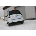 Fox Exhaust Silenciador trasero Smart Fortwo Coupé 451, salida transversal derecha/izquierda, incluye tubo flexible - 86x54 tipo 32 derecha/izquierda - Imagen 4