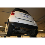 Fox Exhaust Silenciador trasero Smart Fortwo Coupé 451, salida transversal derecha/izquierda, incluye tubo flexible - 86x54 tipo 32 derecha/izquierda - Imagen 7