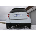 Fox Exhaust Smart Fortwo Coupé 451 con salida de escape central - 2x80 Tipo 14 - Imagen 4