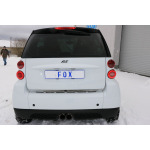 Fox Exhaust Smart Fortwo Coupé 451 con salida de escape central - 2x80 Tipo 14 - Imagen 5