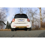 Fox Exhaust Smart Forfour 453 con difusor trasero Brabus, silenciador de escape transversal, salida derecha/izquierda con tubo flexible - 1x90 tipo 25 derecha/izquierda - Imagen 4