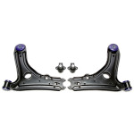 Juego de brazos de control TA Technix con bujes de poliuretano aptos para VW Golf II (54VW0002)