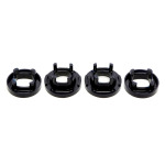Casquillos de poliuretano TA Technix aptos para BMW Serie 1 E81/82/87/88 / Serie 3 E90-93 / cojinete del soporte del eje delantero en el soporte del eje trasero / Entrada = OEM (84BM045)
