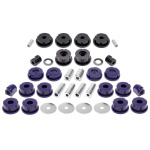 Kit de bujes de poliuretano TA Technix de 38 piezas / Eje delantero + eje trasero / Eje delantero con barra estabilizadora de Ø 24 mm / Eje trasero con barra estabilizadora de Ø 20 mm / Apto para BMW Serie 3 E36 (85BM002-32420)