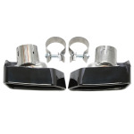Punta de escape atornillable TA Technix en negro/brillante, apta para BMW Serie 5 (F10). (96BM004)