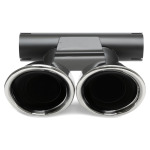 Punta de escape atornillable TA Technix de "doble diseño" en cromo/brillo, apta para Porsche Boxster/Cayman (981, 987). (96PO042) - Imagen 2