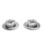 Juego de discos de freno TA Technix Sport, eje trasero, apto para Audi 100 (EVOBS1070P)