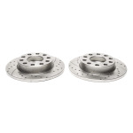 Juego de discos de freno TA Technix Sport, eje trasero, apto para Audi A4 8E/B6/B7 / 8H/B6/B7 / Seat Exeo (EVOBS1536P)