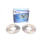 Juego de discos de freno TA Technix Sport, eje trasero, apto para Ford Transit Bus/Fan/Pickup. (EVOBS1711P)