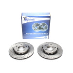Juego de discos de freno TA Technix Sport, eje trasero, apto para Audi A6 4B / A8 4D (EVOBS20202P) - Imagen 2