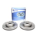 Juego de discos de freno TA Technix Sport, eje delantero, apto para BMW Serie 7 E65/E66 730i/730d/735i (EVOBS20211P) - Imagen 2