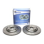 Juego de discos de freno TA Technix Sport, eje trasero, apto para Audi A6 (EVOBS20250P) - Imagen 2