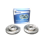 Juego de discos de freno TA Technix Sport, eje delantero, apto para Hyundai Elantra sedán. (EVOBS20914P)