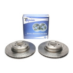 Juego de discos de freno TA Technix Sport, eje trasero, apto para BMW X5 E70 / X6 E71 E72 (EVOBS21169P) - Imagen 2