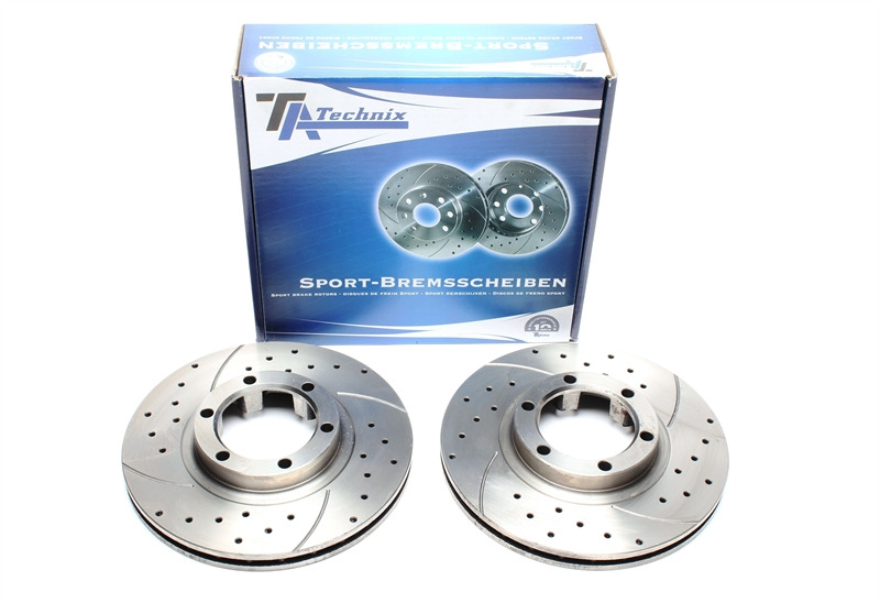 image_db_EVOBS2130P Juego de discos de freno TA Technix Sport, eje delantero, apto para Mitsubishi Pajero I / Pajero I Canvas Top (EVOBS2130P) - Imagen 1