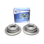 Juego de discos de freno TA Technix Sport, eje trasero, apto para Honda Civic/Opel Frontera A+ B/Monterey A+ B (EVOBS2149P) - Imagen 2