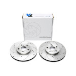 Juego de discos de freno TA Technix Sport, eje delantero, apto para Toyota Avensis / Avensis Liftback / Avensis SW (EVOBS2292P)