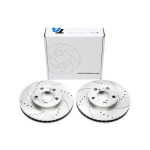 Juego de discos de freno TA Technix Sport, eje delantero, apto solo para Toyota Carina E / Carina Saloon / Carina E SW de 79 kW. (EVOBS2801P)