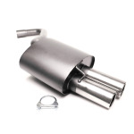 Silenciador trasero TA Technix Sport de 2x76 mm apto para BMW Serie 3 Sedán E90 y Touring E91. (EVOE904E276)