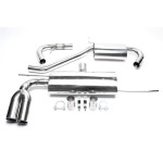 Sistema de escape TA Technix de acero inoxidable 2x76 mm apto para Audi A3 8P/ VW Golf V 1K, Golf Plus 1KP (*EVOG5AE276-​1)