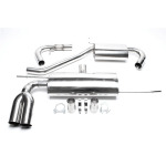 Sistema de escape TA Technix de acero inoxidable 2x76 mm apto para Audi A3 8P/ VW Golf V 1K, Golf Plus 1KP (*EVOG5AE276S-​1)