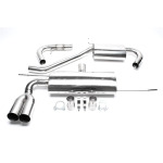 Sistema de escape TA Technix de acero inoxidable 2x76 mm apto para Audi A3 8P/ VW Golf V 1K, Golf Plus 1KP (*EVOG5AE276S)