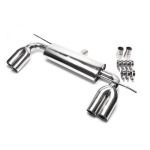 Silenciador trasero deportivo TA Technix Duplex de acero inoxidable, izquierdo y derecho, 2x76 mm, apto para Audi A3 (8P) / VW Golf V, Golf V Plus (1K/1KP). (*EVOG5DE276) - Imagen 2