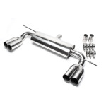 Silenciador trasero deportivo TA Technix Duplex de acero inoxidable, izquierdo y derecho, 2x76 mm, apto para Audi A3 (8P) / VW Golf V, Golf V Plus (1K/1KP). (*EVOG5DE276S)