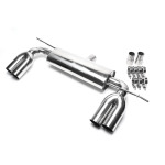 Silenciador trasero deportivo TA Technix Duplex de acero inoxidable, izquierdo y derecho, 2x76 mm, apto para Audi A3 (8P) / VW Golf V, Golf V Plus (1K/1KP). (*EVOG5DE276S) - Imagen 2