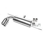 Silenciador trasero deportivo TA Technix de acero inoxidable 2x76mm apto para Audi A3 (8P)/ VW Golf V, Golf V Plus (1K/1KP) (*EVOG5E276-​1)