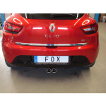 Fox Exhaust Silenciador trasero Renault Clio IV, salida central - 2x76 Tipo 16