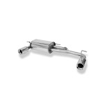 Fox Exhaust Subaru Justy II para modelos con parachoques pintado, silenciador trasero transversal, salida derecha/izquierda - 1x90 Tipo 13 derecha/izquierda