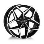 Llanta Avus Ac-523 Black Polished 8.0×18″ 5×108 ET43 CB73.1