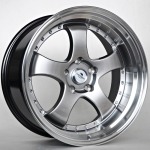 Llanta Forzza Flamber Hyper Black/Lip Machined 8.5×19″ 5×114.3 ET30 CB73.1